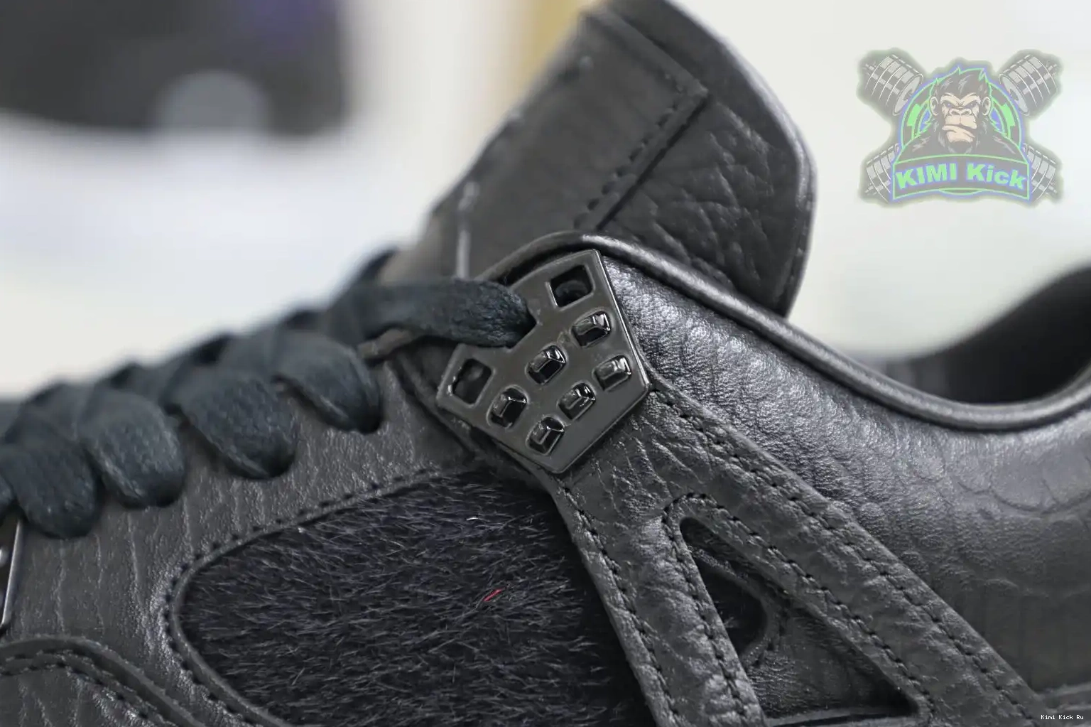 Jordan retro 4 ponyhair Jordan Air black Kimikick 0823